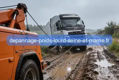 Camion embourbé